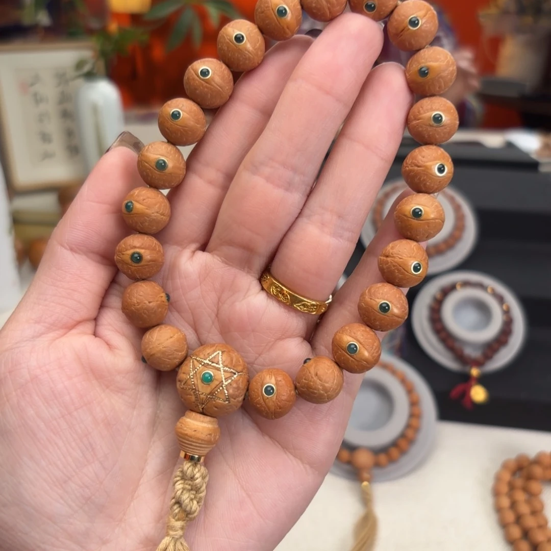 凤眼菩提吊坠12毫米铁籽单圈玛n