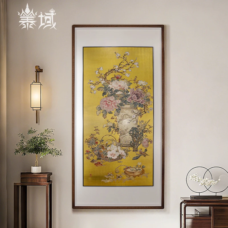 泰域《岁朝清供图》铜雕画 玄关迎面墙画 客厅挂画 装饰画B2-116