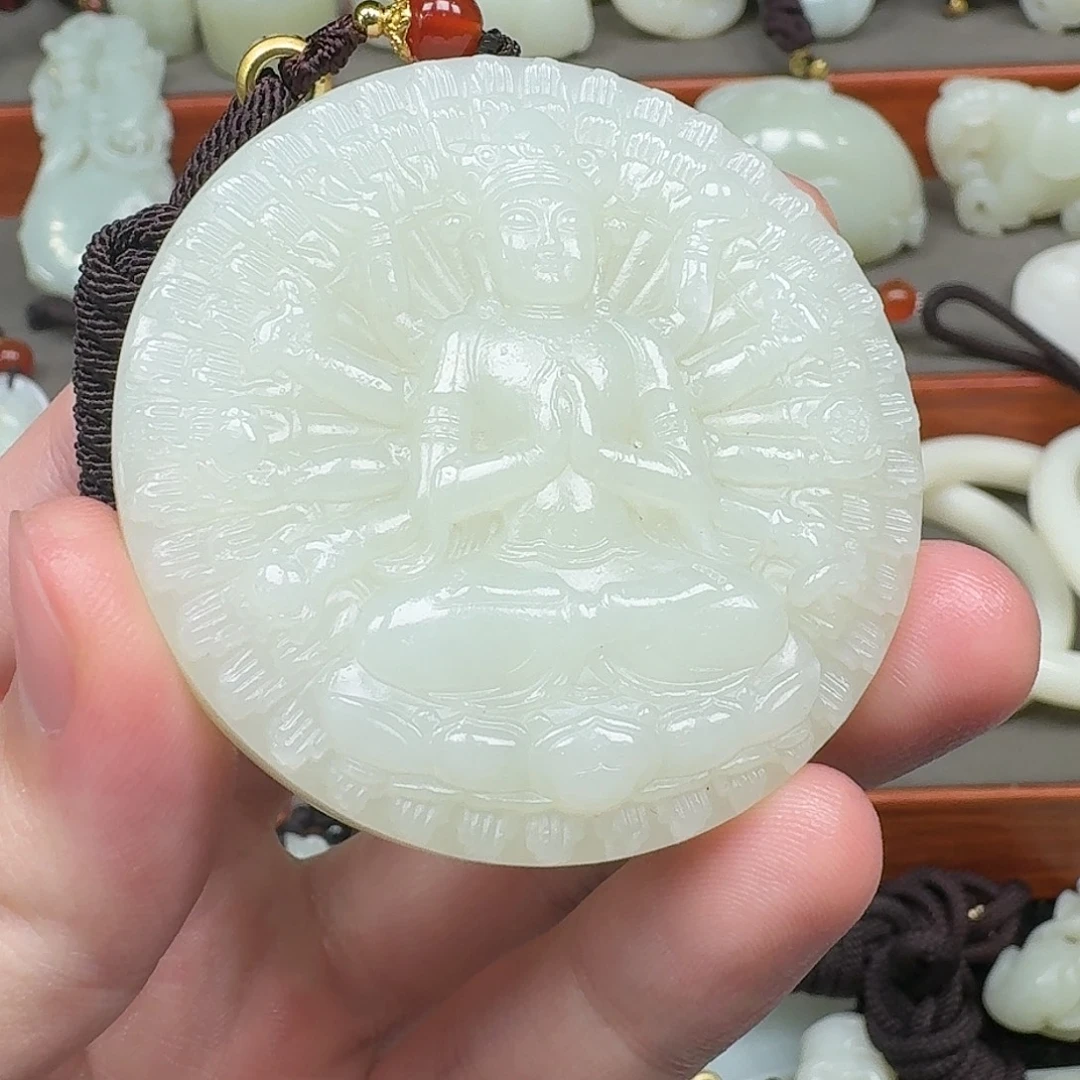 和田玉未镶嵌挂件