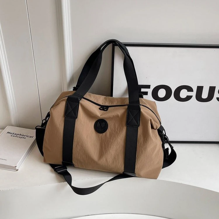 旅行大师大容量帆布包女高颜值新款单肩布包大学生上课通勤托特包