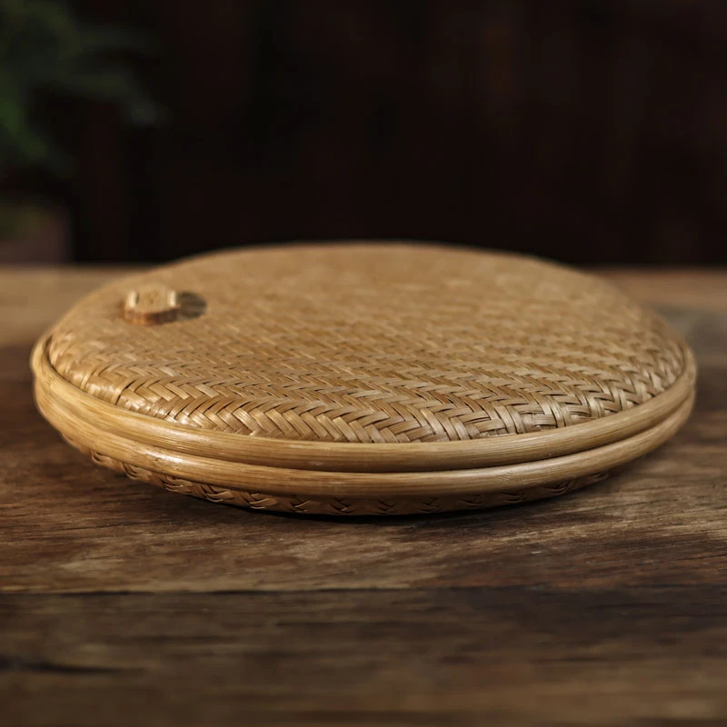 【细物慢造】素面竹席单饼盒（TC168-2）