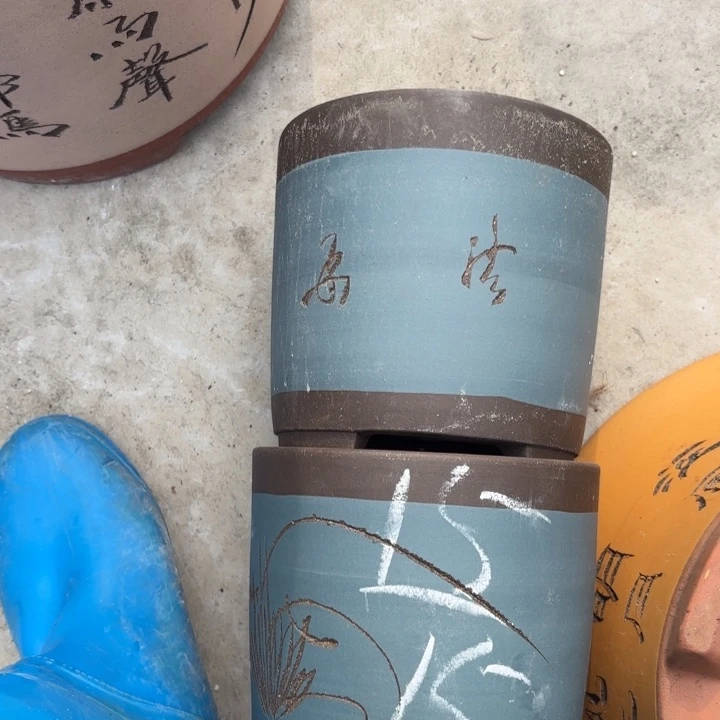 紫砂花盆紫砂的花