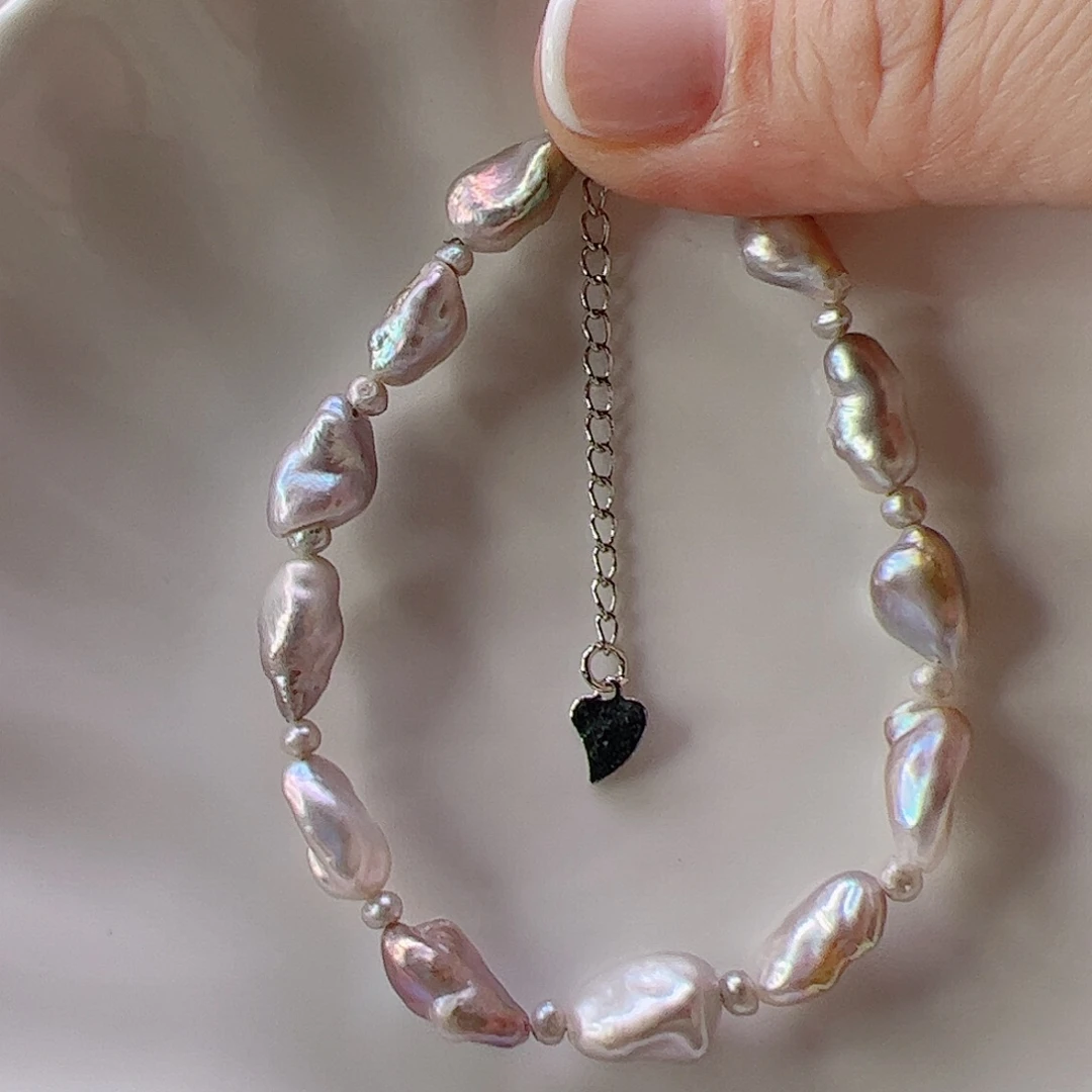 淡水珍珠手绳合金