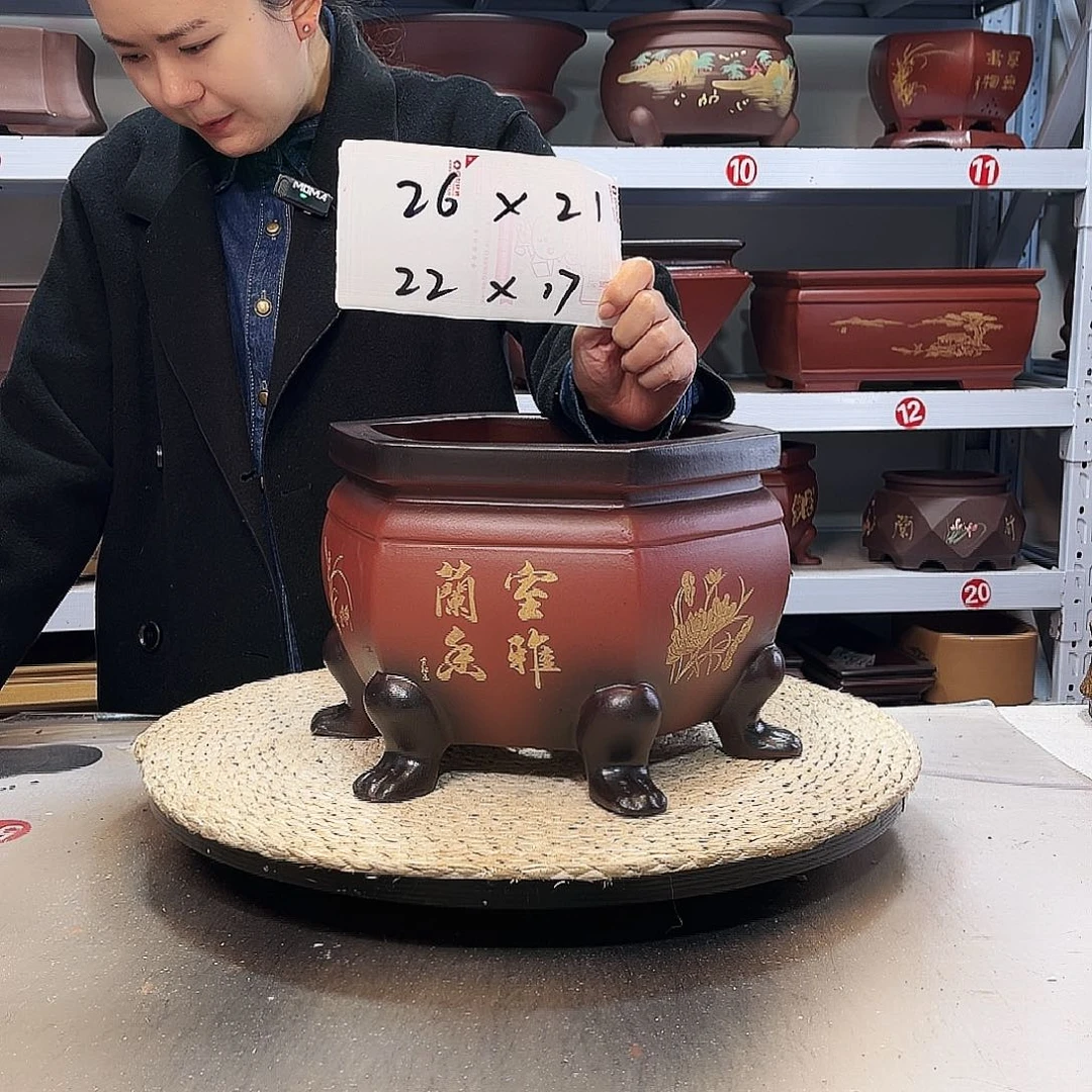 紫砂花盆紫砂花盆