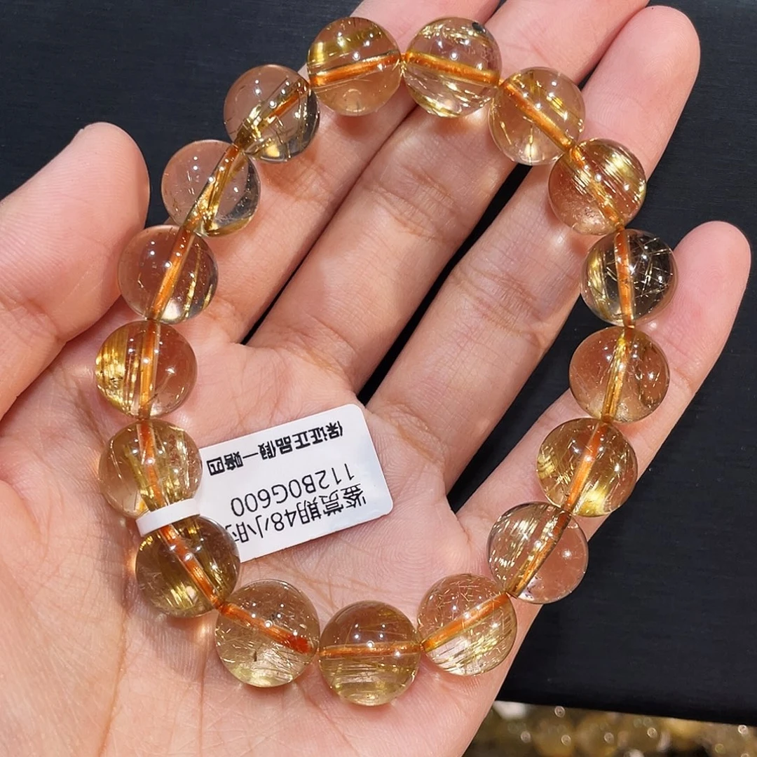 手链发晶未镶嵌顺发钛晶12mm