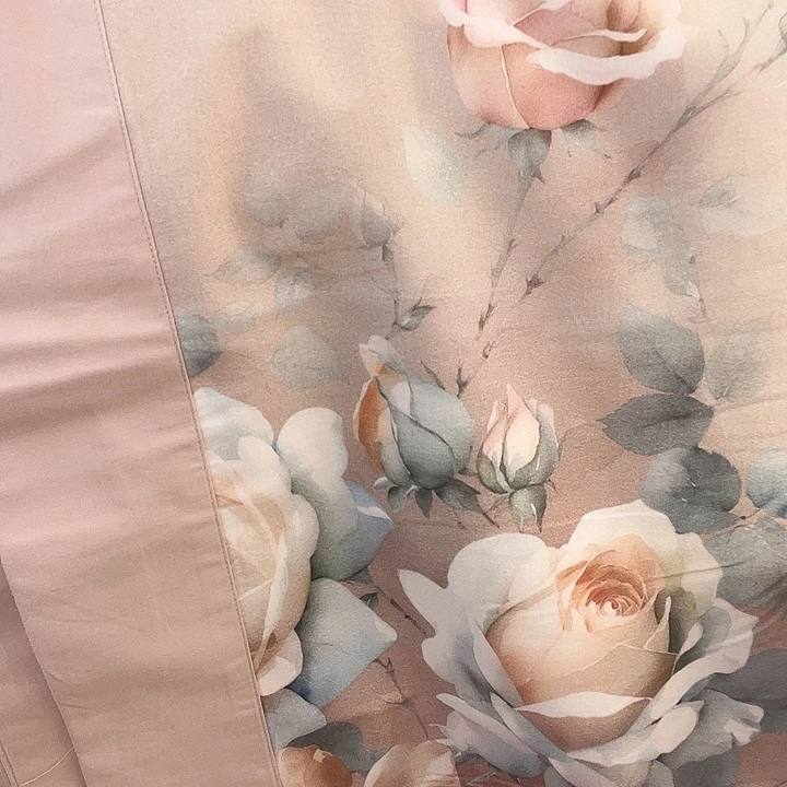 棉棉粉色1.8床四件套