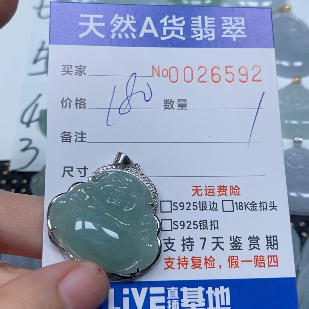 翡翠颈饰未镶嵌天然缅甸翡翠