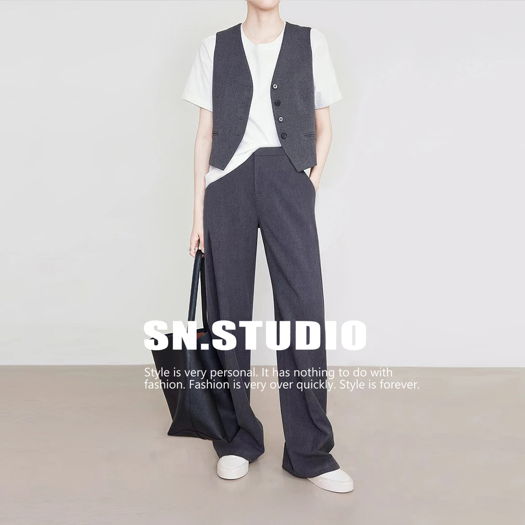 【春秋季】挂腰裤 / 高腰显瘦西装裤2025秋新款休闲直筒裤