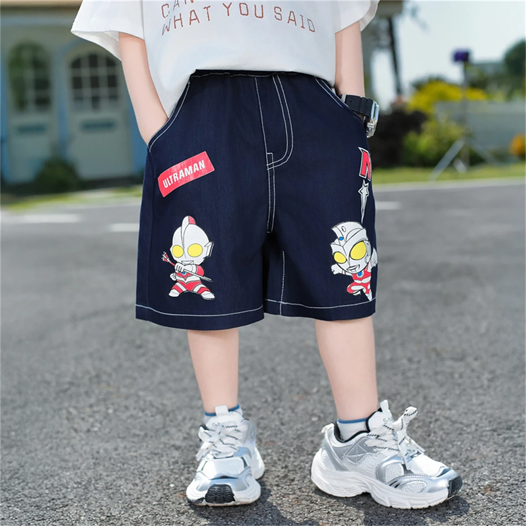男童运动短裤儿童奥特曼裤子中小童夏装休闲中裤男孩宝宝五分裤潮
