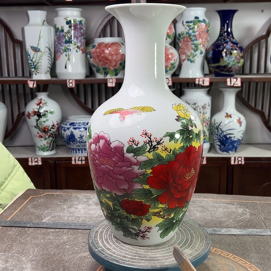 陶摆件景德镇陶瓷棒春风