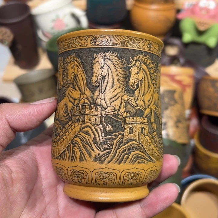 紫砂茶杯宜兴紫砂主人杯