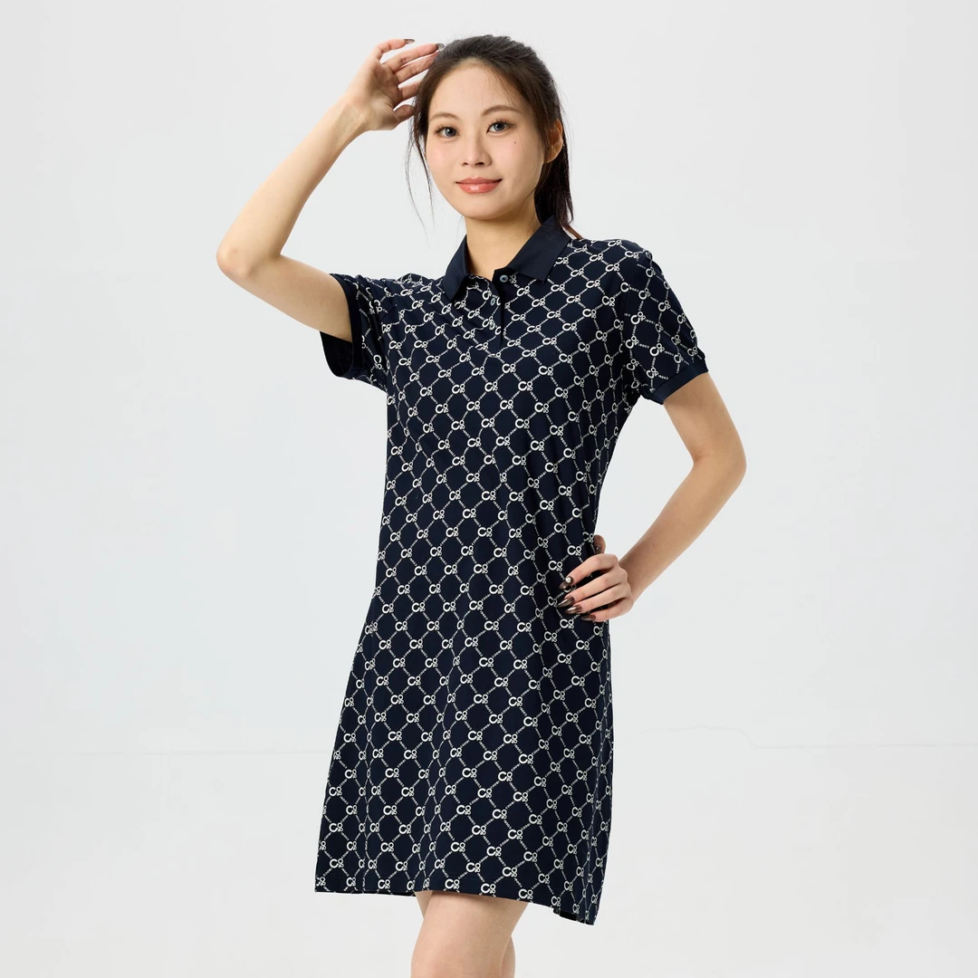 COOGI春夏新款洋气时尚优雅女款高档简约休闲显瘦连衣裙