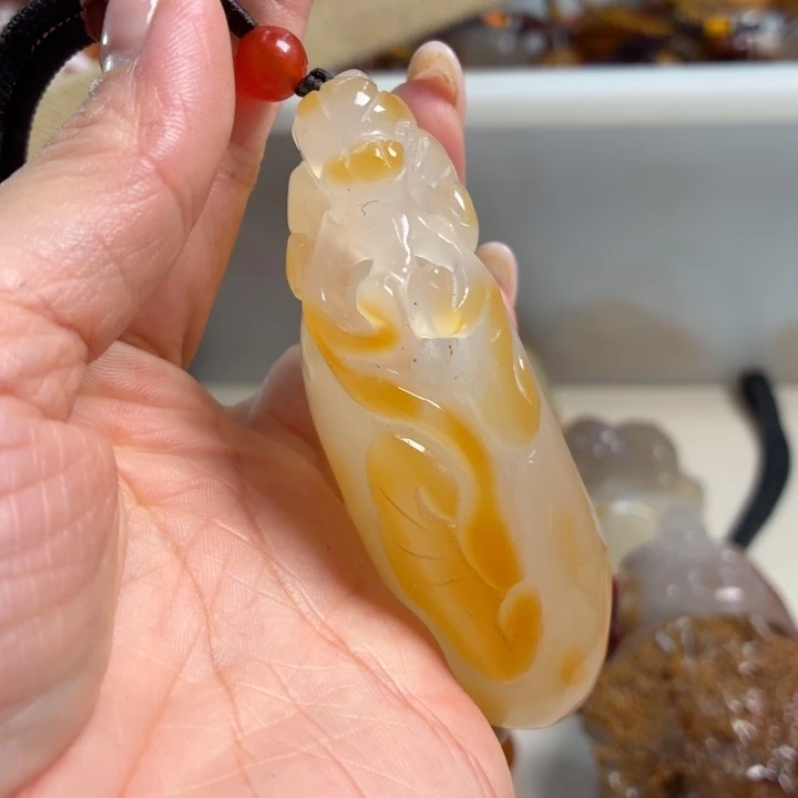 玛瑙/玉髓未镶嵌吊坠(不含链)