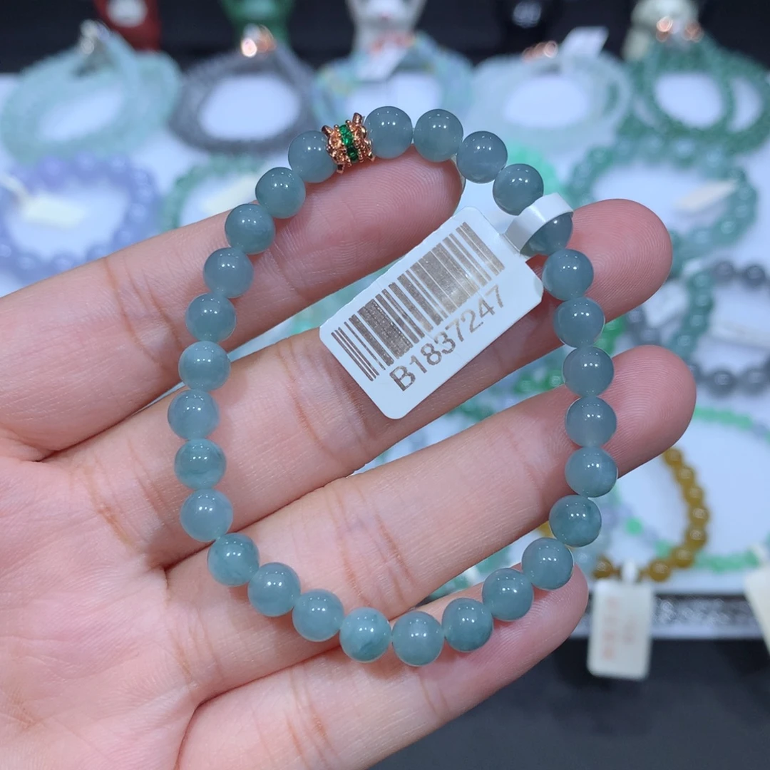 未镶嵌手串翡翠天然