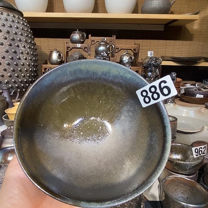 高温柴烧陶泥饭碗