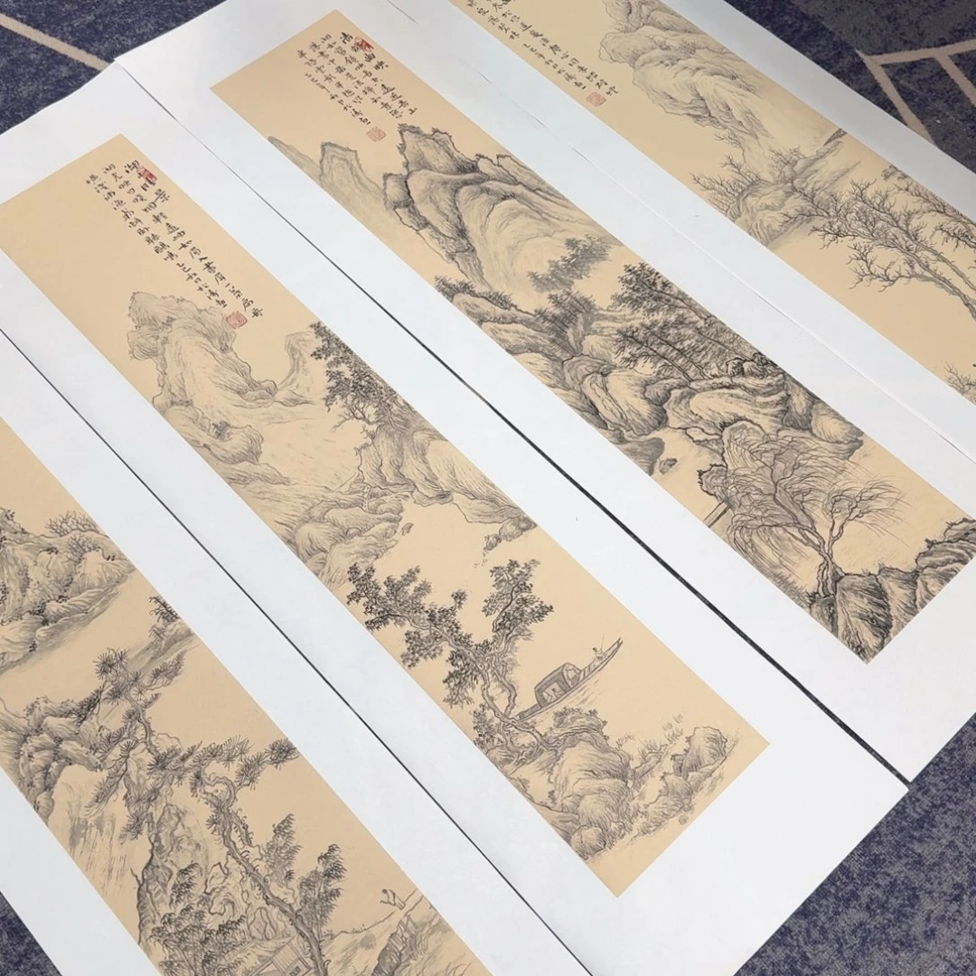 国画国画作品山水花鸟