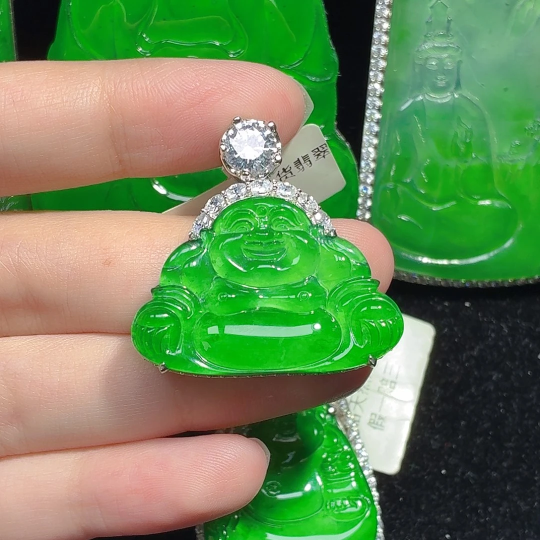 翡翠未镶嵌颈饰天然A货翡翠