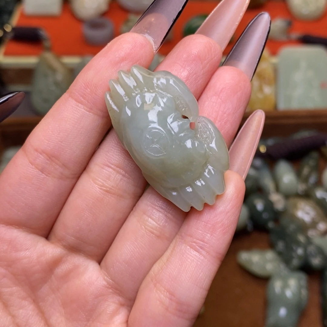 和田玉未镶嵌挂件