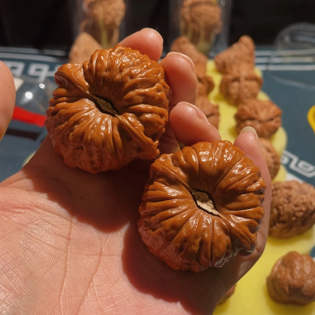黑***桃吊坠文玩核桃48南瓜墩