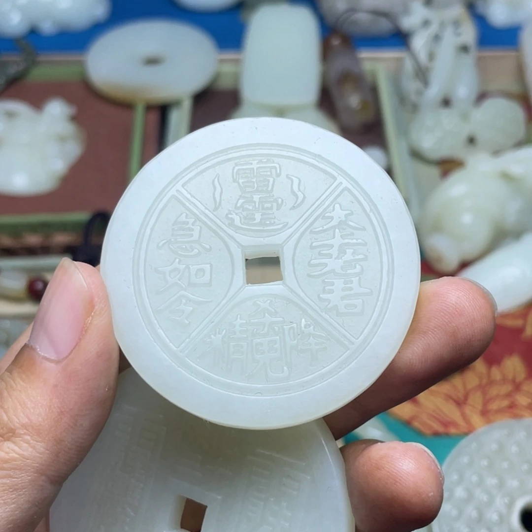 和田玉未镶嵌颈饰悟*#
