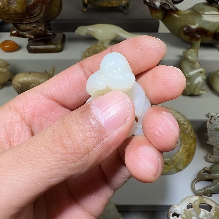 不***茶和田玉（糖玉）未镶嵌挂件