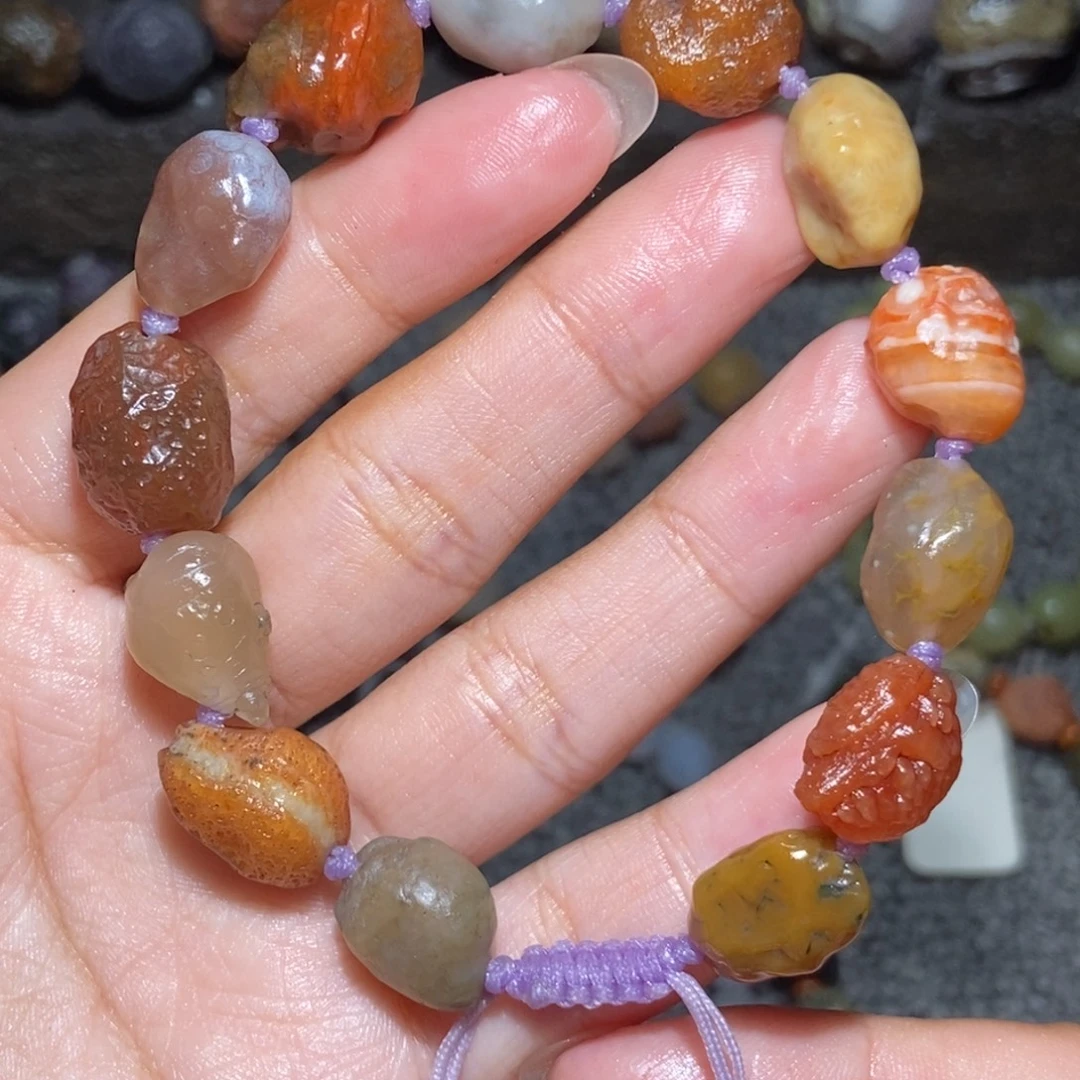 未镶嵌玛瑙/玉髓珠宝半成品