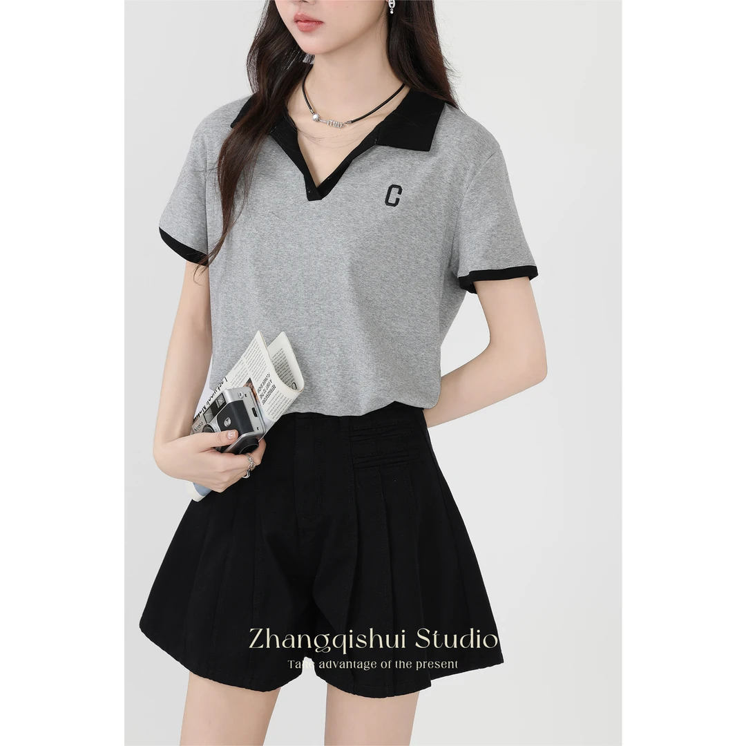 高腰显瘦薄款百搭牛仔短裤女装休闲小众短款Z08315