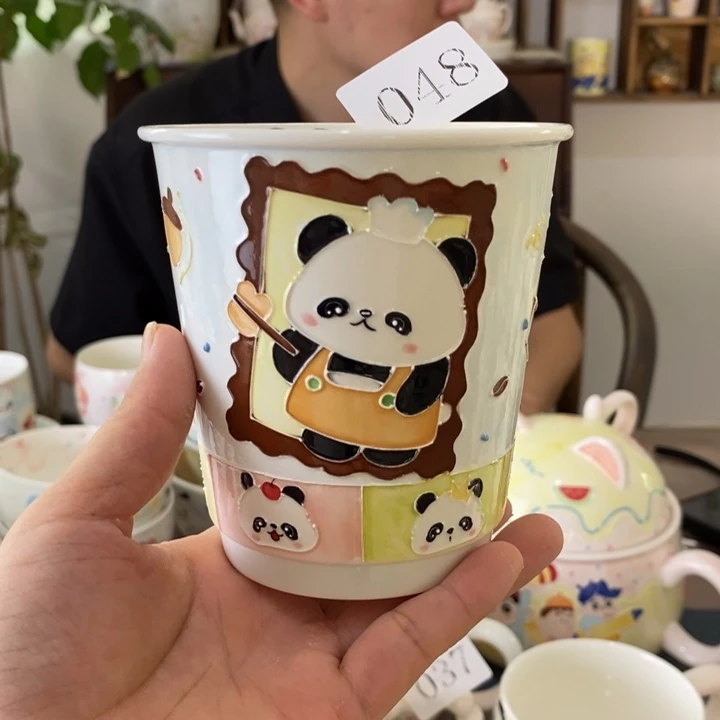 瓷片景德镇釉下彩手绘