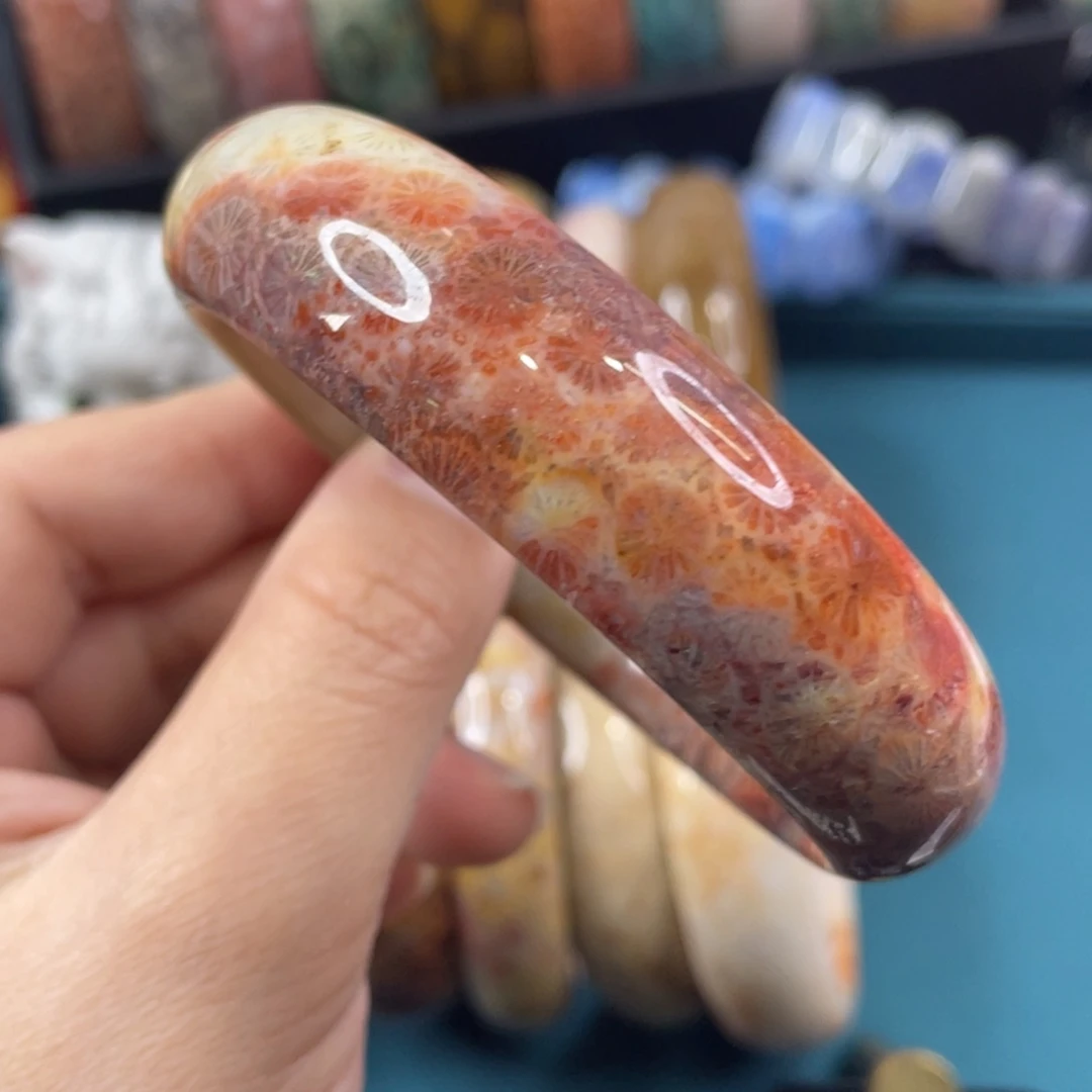 未镶嵌手镯硅化玉