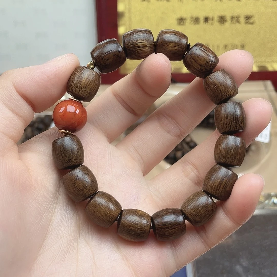 沉香碎屑沉香越南芽庄黄棋楠玉化瘤疤古董料1.2