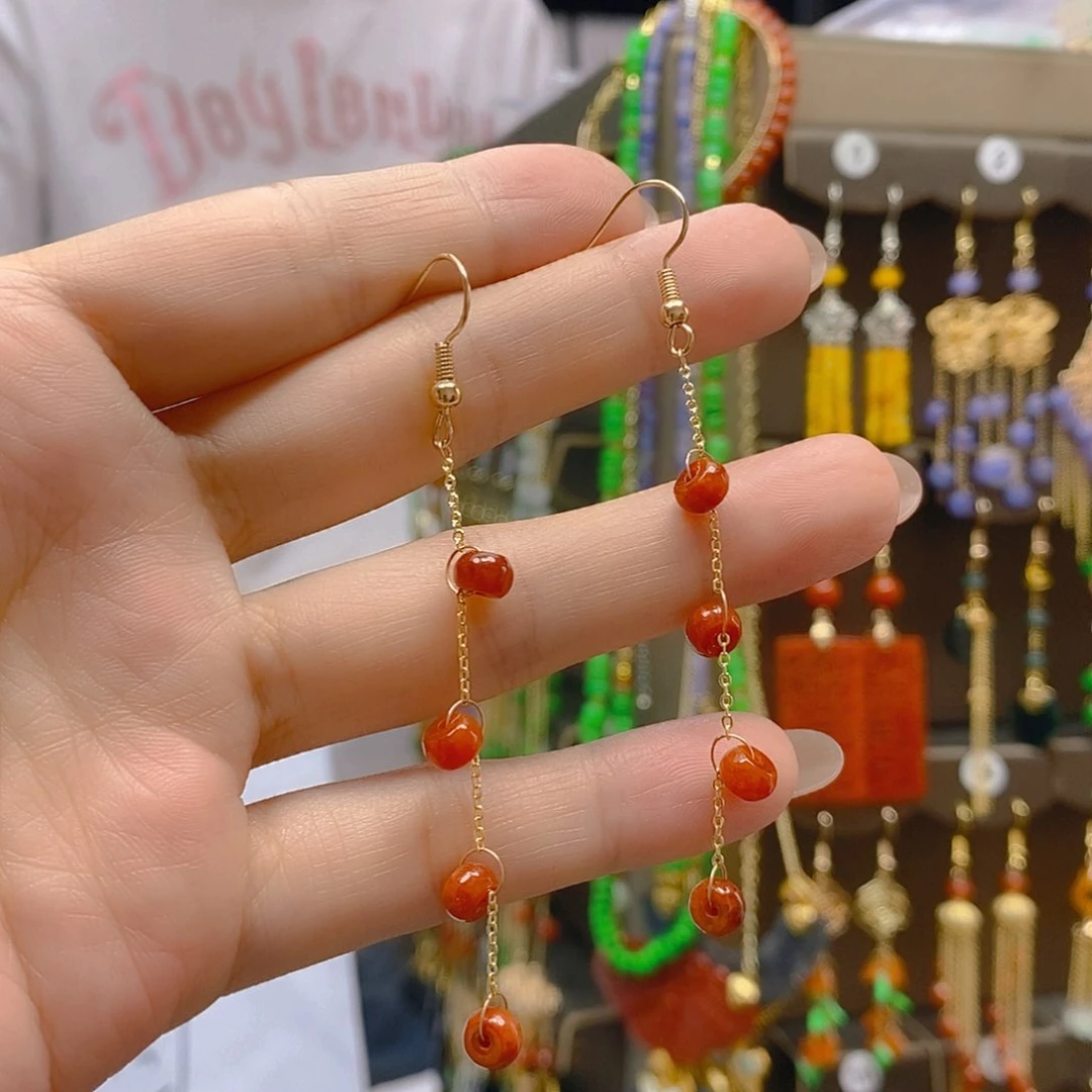 翡翠合金耳饰翡翠