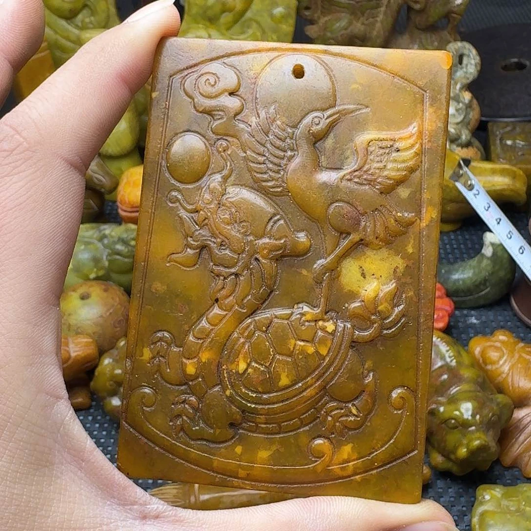 白玉菩提吊坠。。。