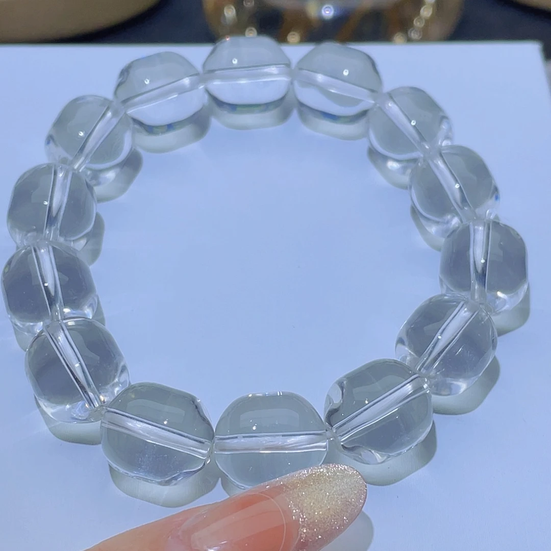 水晶手串未镶嵌最****s天然白水晶