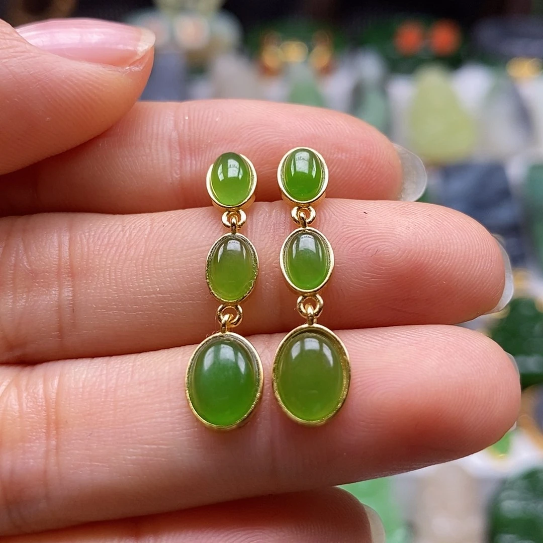 和田玉银S925镶嵌颈饰