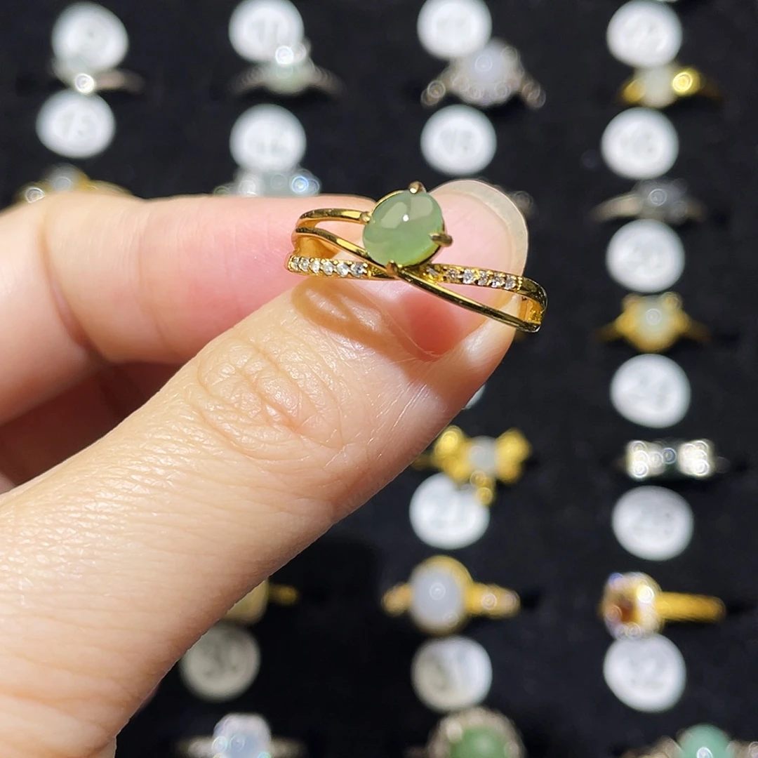 翡翠未镶嵌戒指戒指