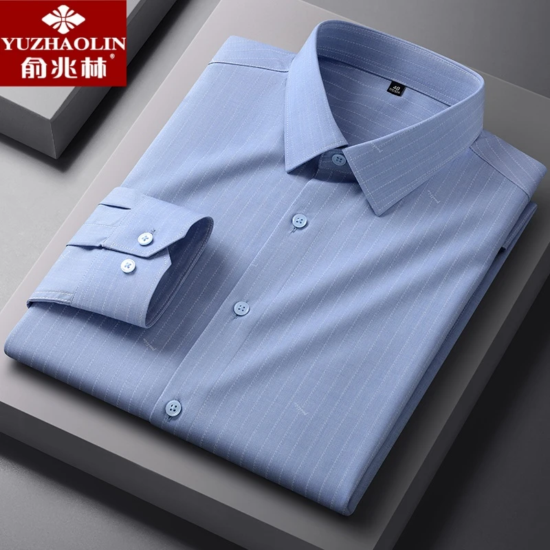 YUZHAOLIN/俞兆林衬衫男长袖柔软舒适休闲职业耐穿春秋季高档衬衣