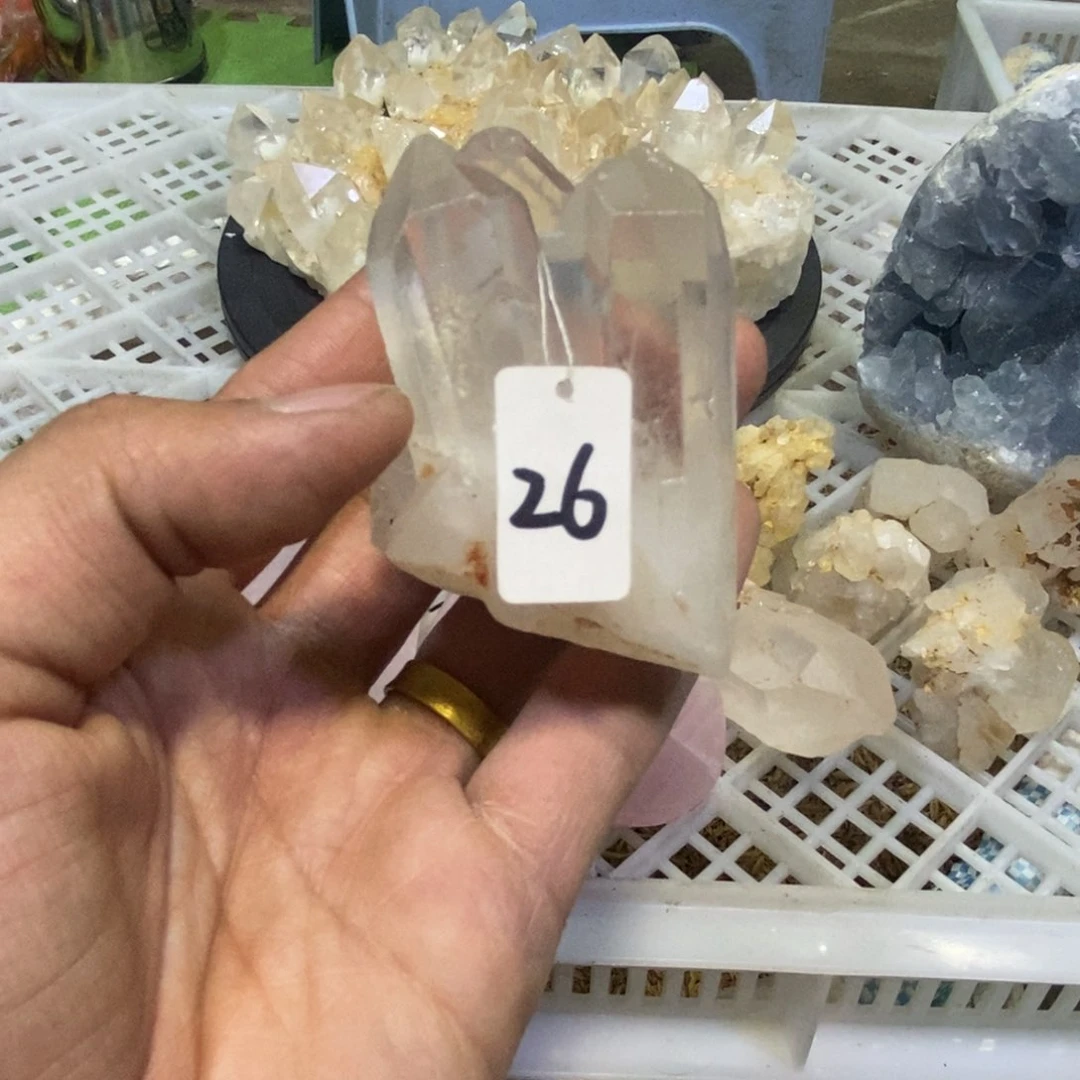 水晶水晶原石摆件未镶嵌