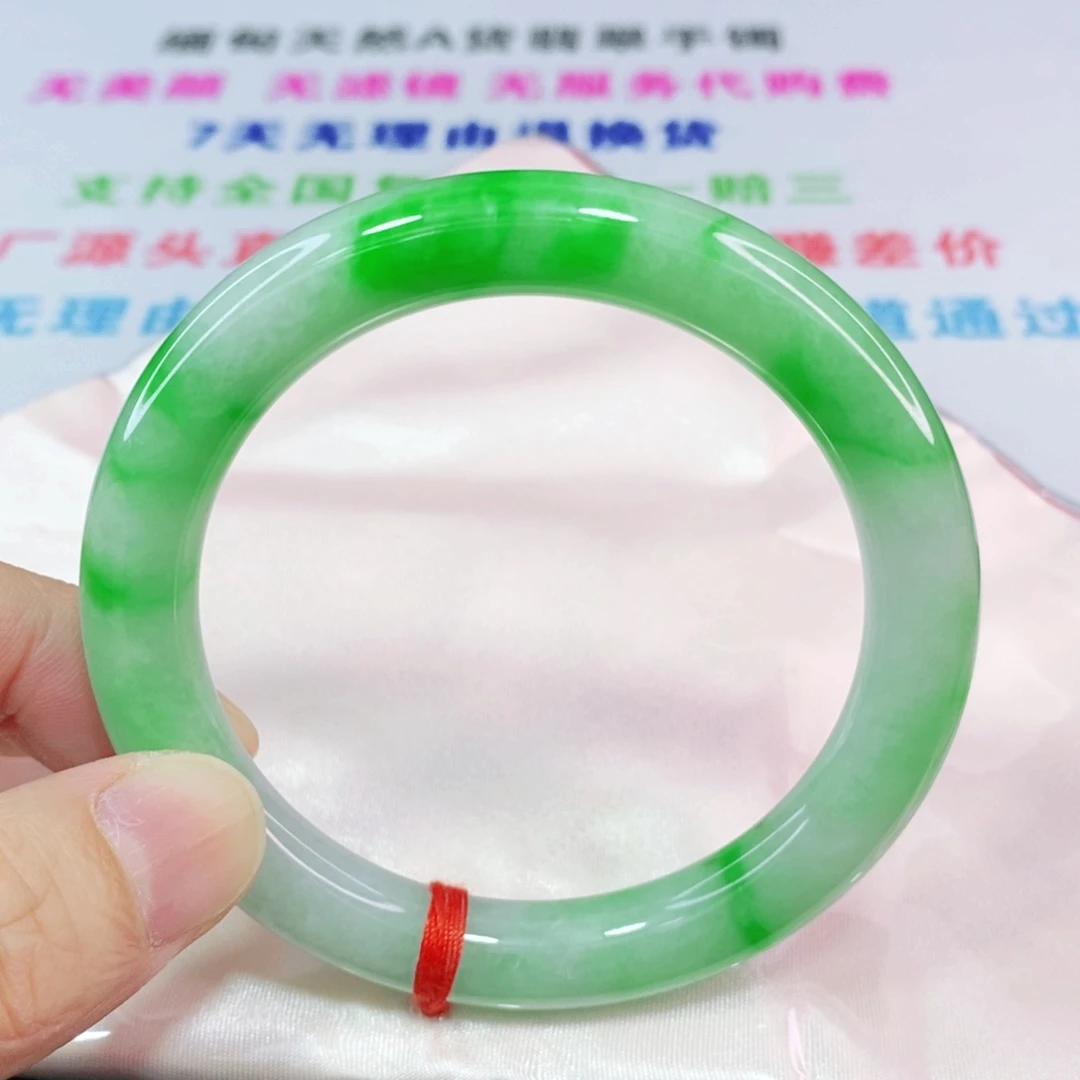 未镶嵌手镯翡翠57.2圈口圆条-新货力推