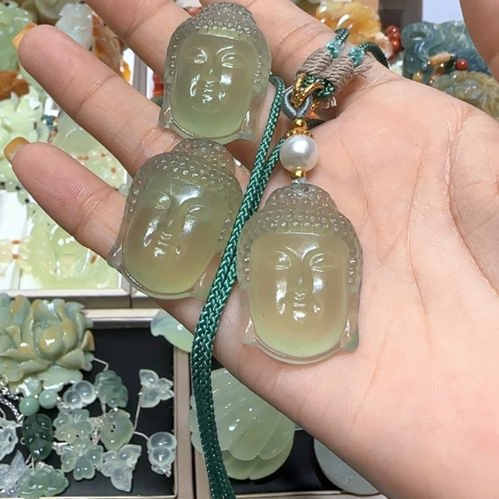 蛇纹石玉未镶嵌吊坠