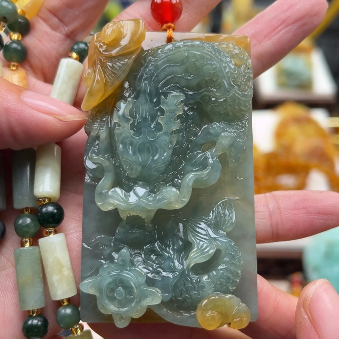岫玉未镶嵌挂件挂件