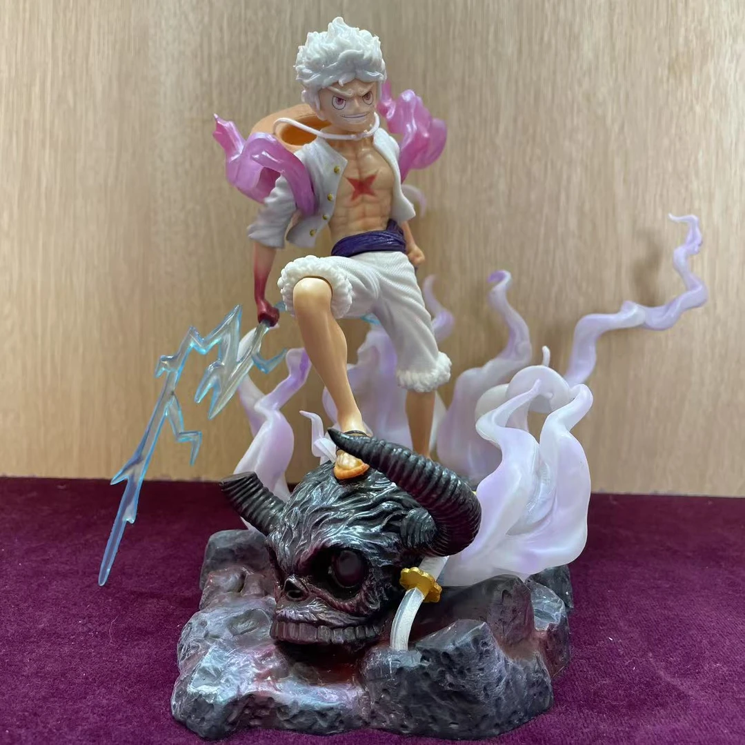 【清风潮玩】GK 牛头五档尼卡路飞 鬼岛之战 雕像 可发光高约18cm