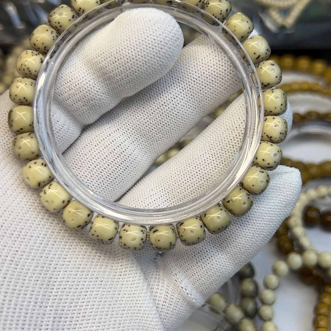 星月菩提手串骨瓷白大留白8✖️7