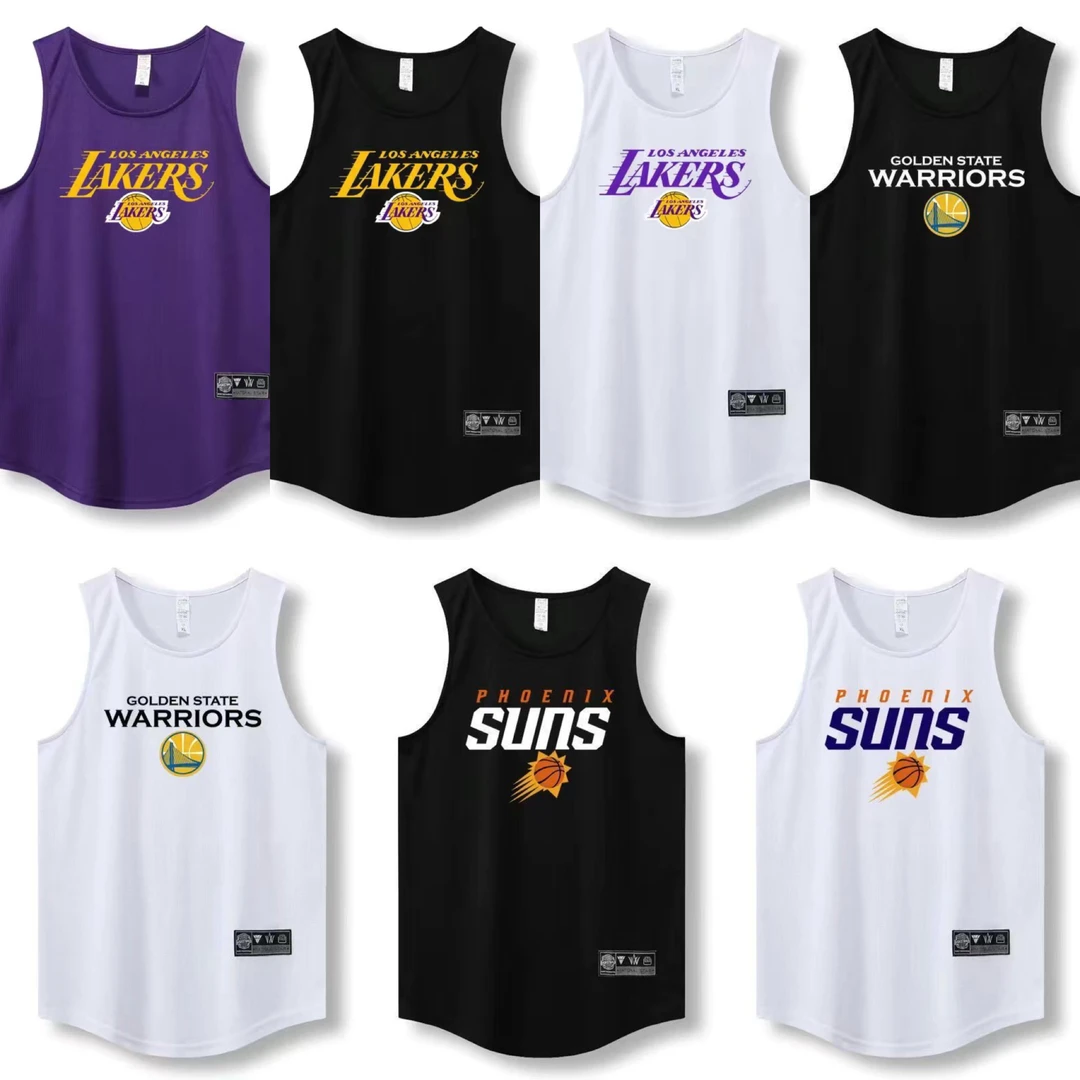 夏季美式篮球坎肩无袖健身宽松投篮运动速干球衣训练跑步背心透气