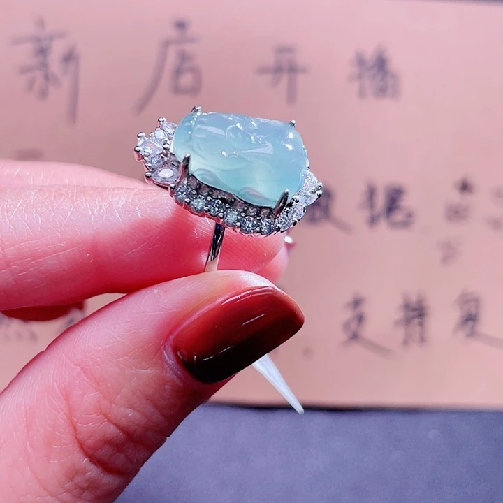 翡翠吊坠(不含链)银S925镶嵌