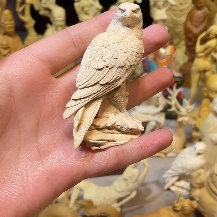 黄***绝黄杨木小瑕疵老鹰
