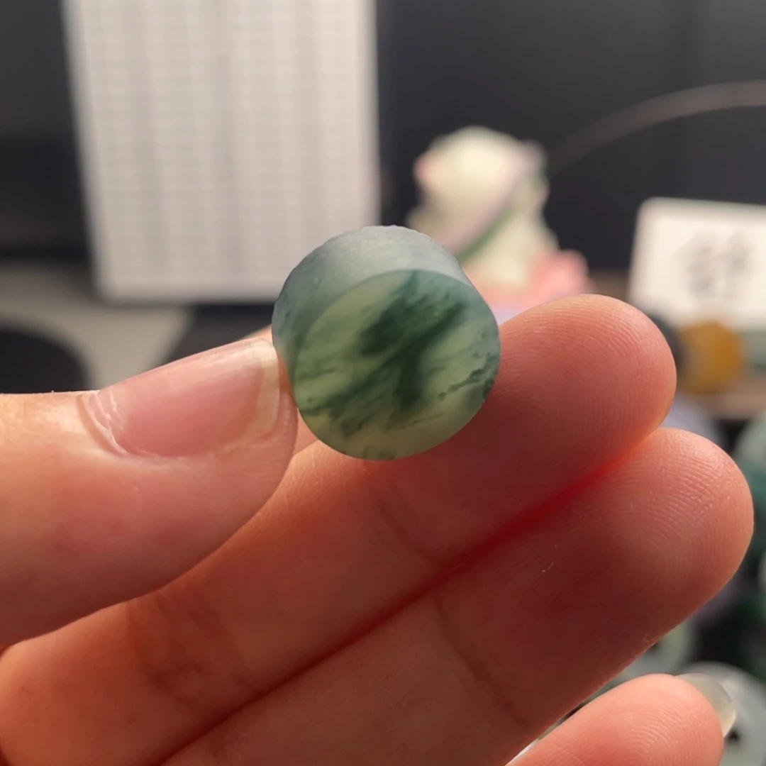 定制翡翠未镶嵌  飘花大戒心