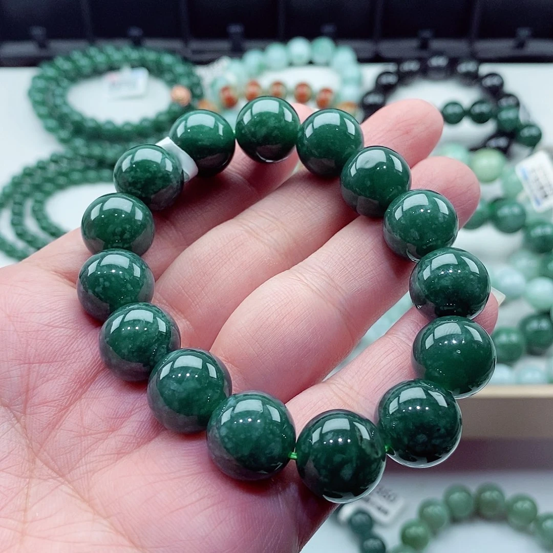 翡翠未镶嵌毛衣链