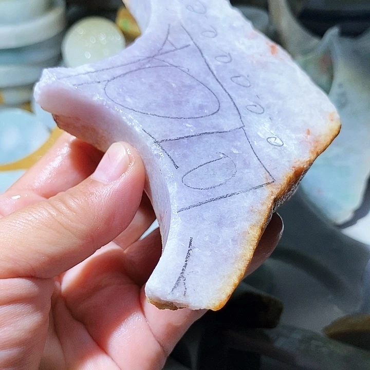 散珠翡翠边角料126