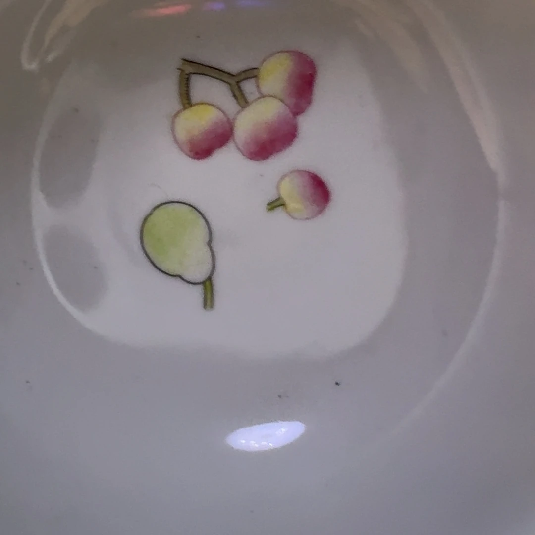碗珐琅彩花果纹陶瓷碗