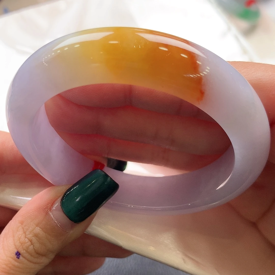 翡翠未镶嵌手镯53正